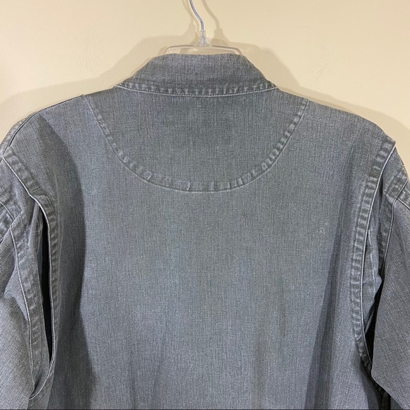 Eddie Bauer Men Green Denim Carpenter Jacket Coat - Picture 10 of 16